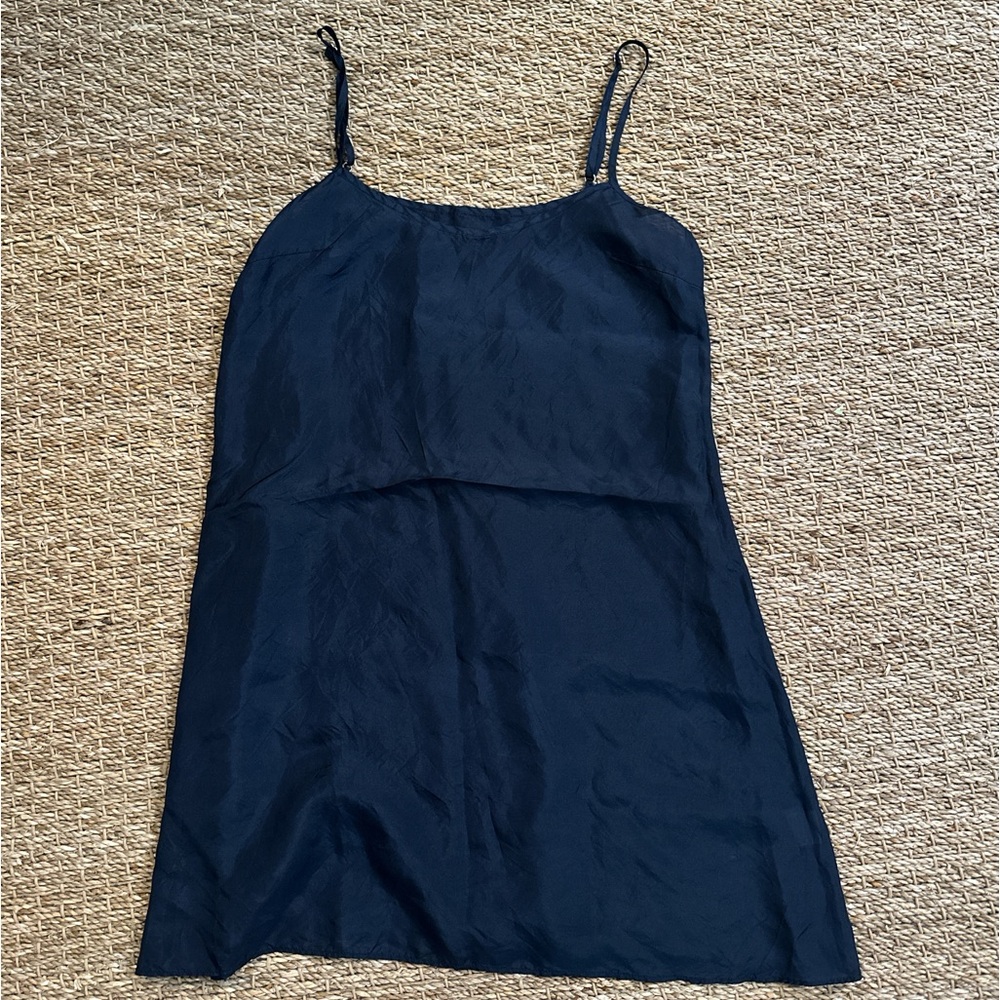 black silk tank top size small